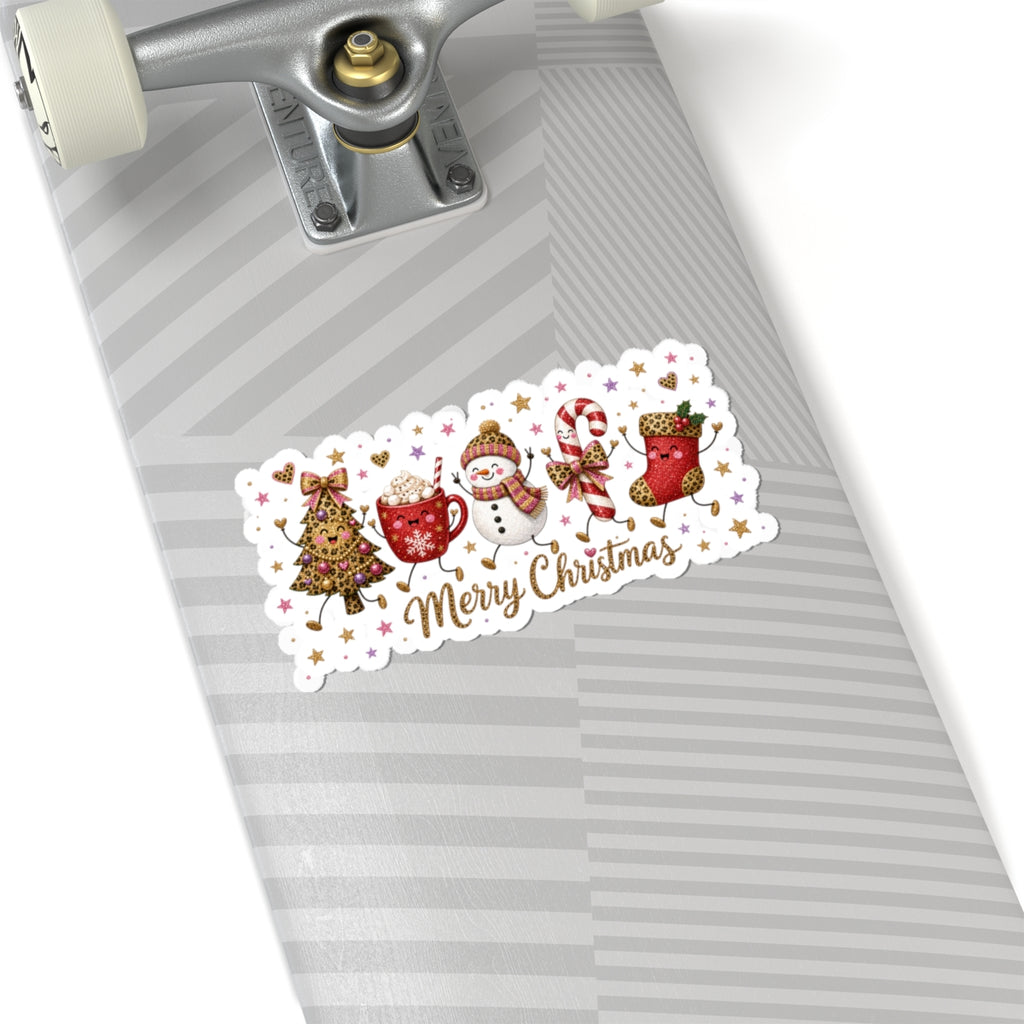 Christmas Sticker - 'Merry Christmas' Holiday Kiss-Cut Decal Pack