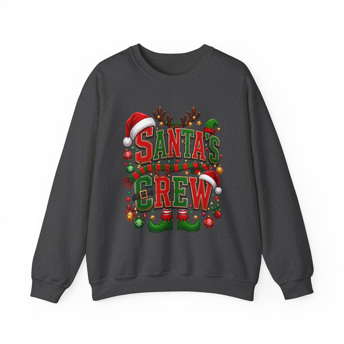 Santa's Crew Christmas Sweatshirt — Festive Holiday Crewneck