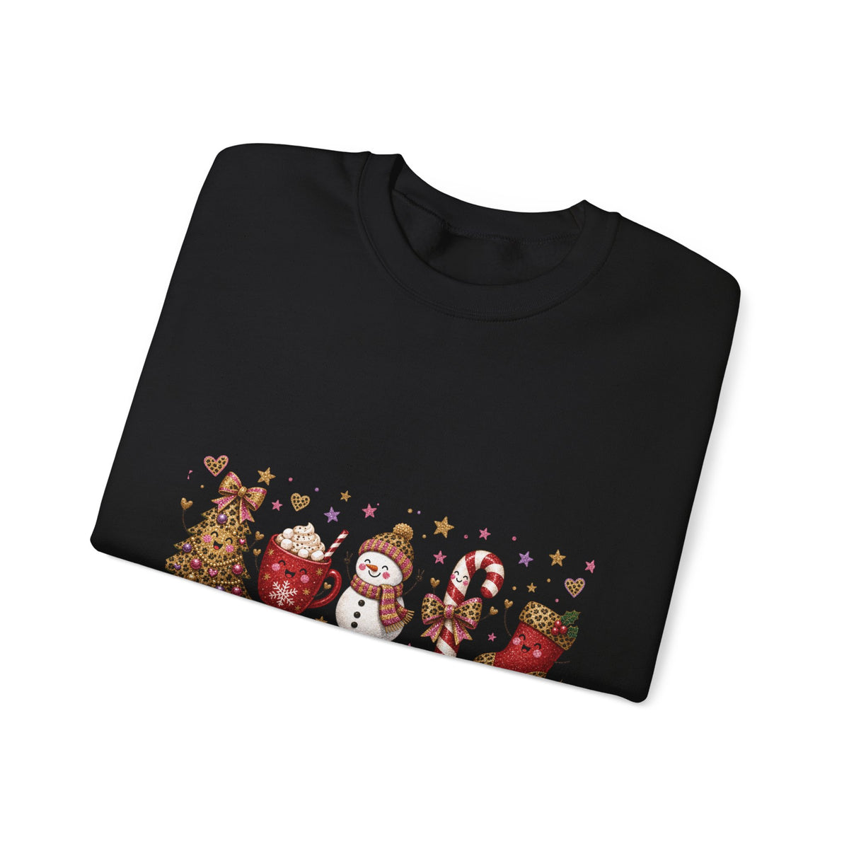 Christmas Crewneck Sweatshirt – Cute Festive Icons & "Merry Christmas" Design