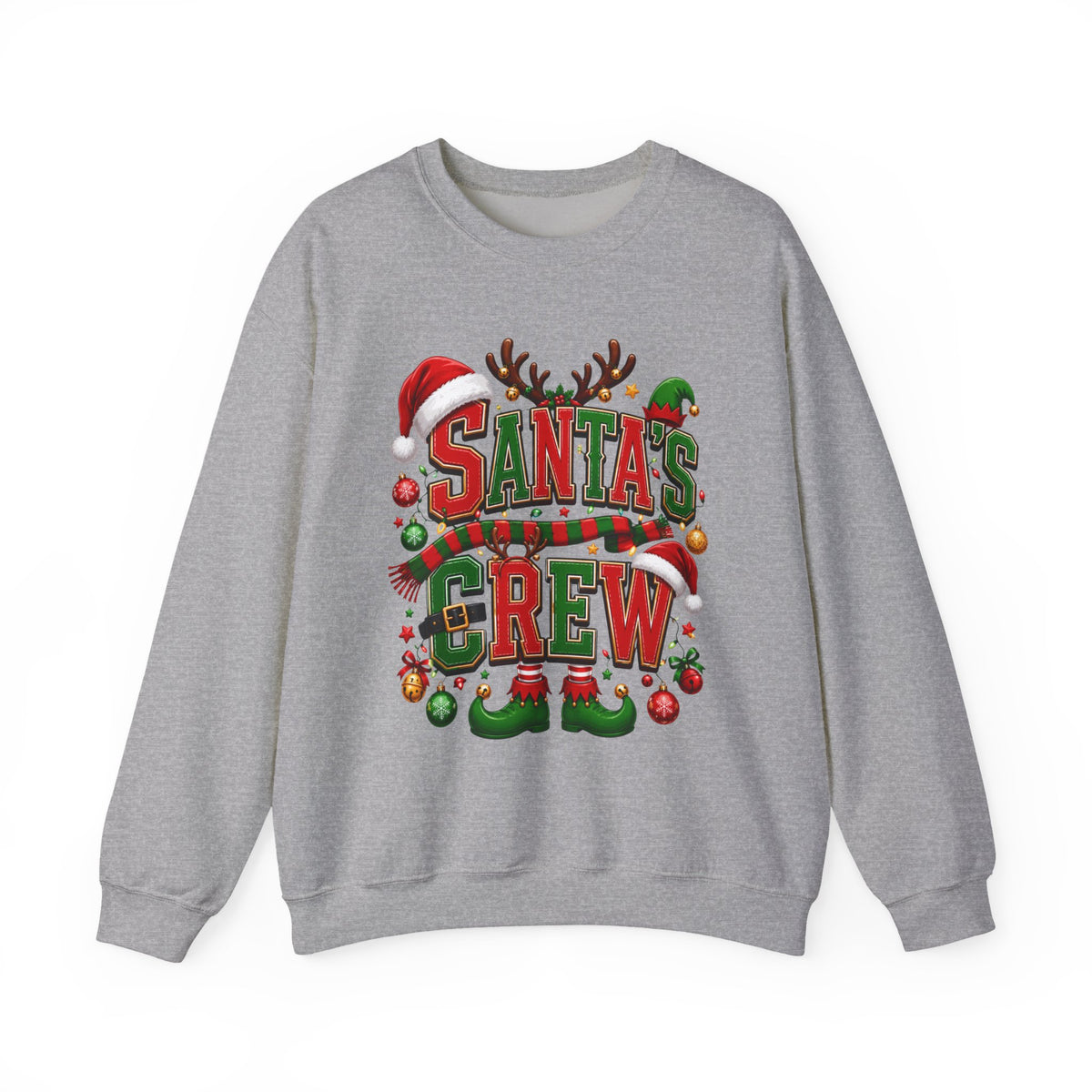 Santa's Crew Christmas Sweatshirt — Festive Holiday Crewneck