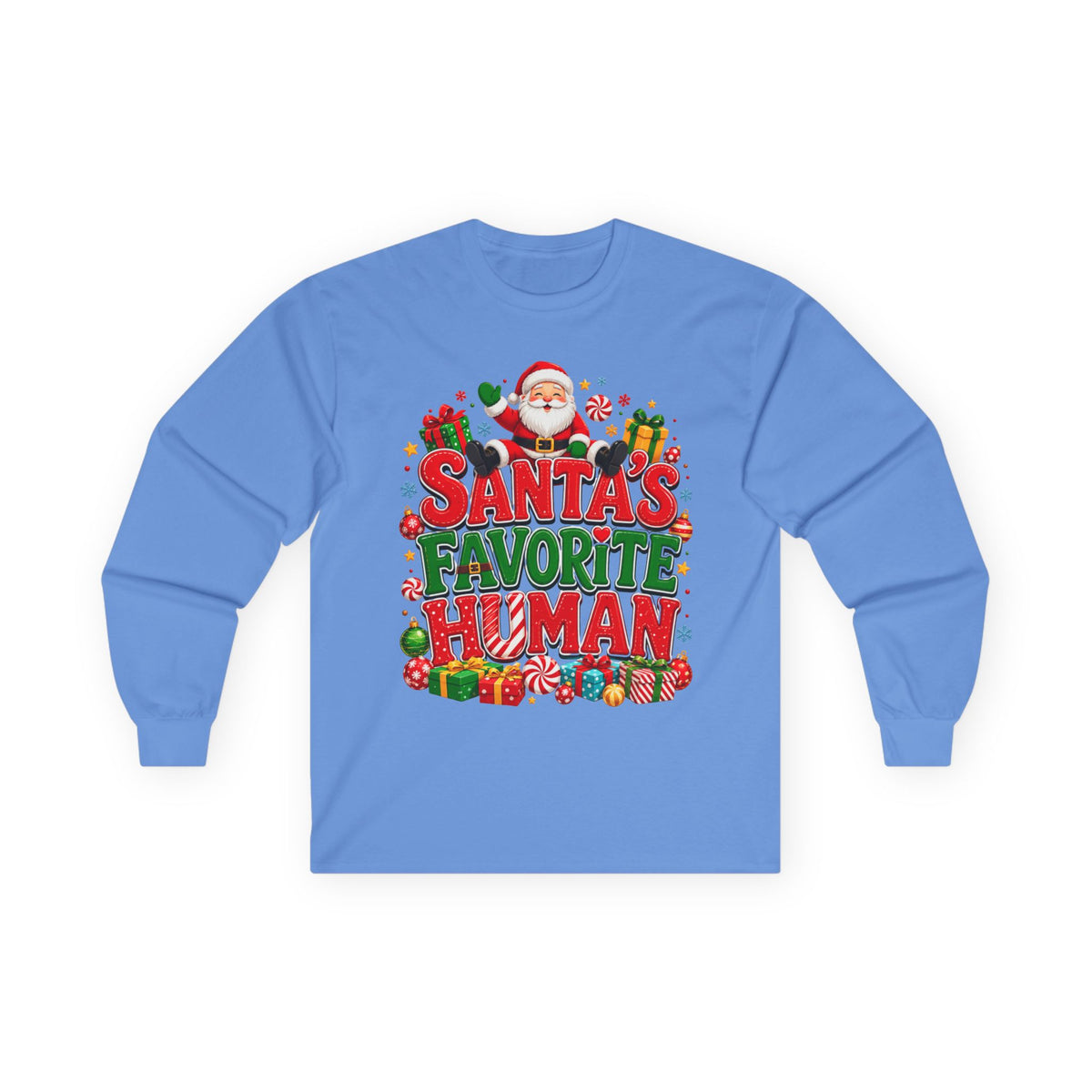 Santa's Favorite Human Long Sleeve Tee