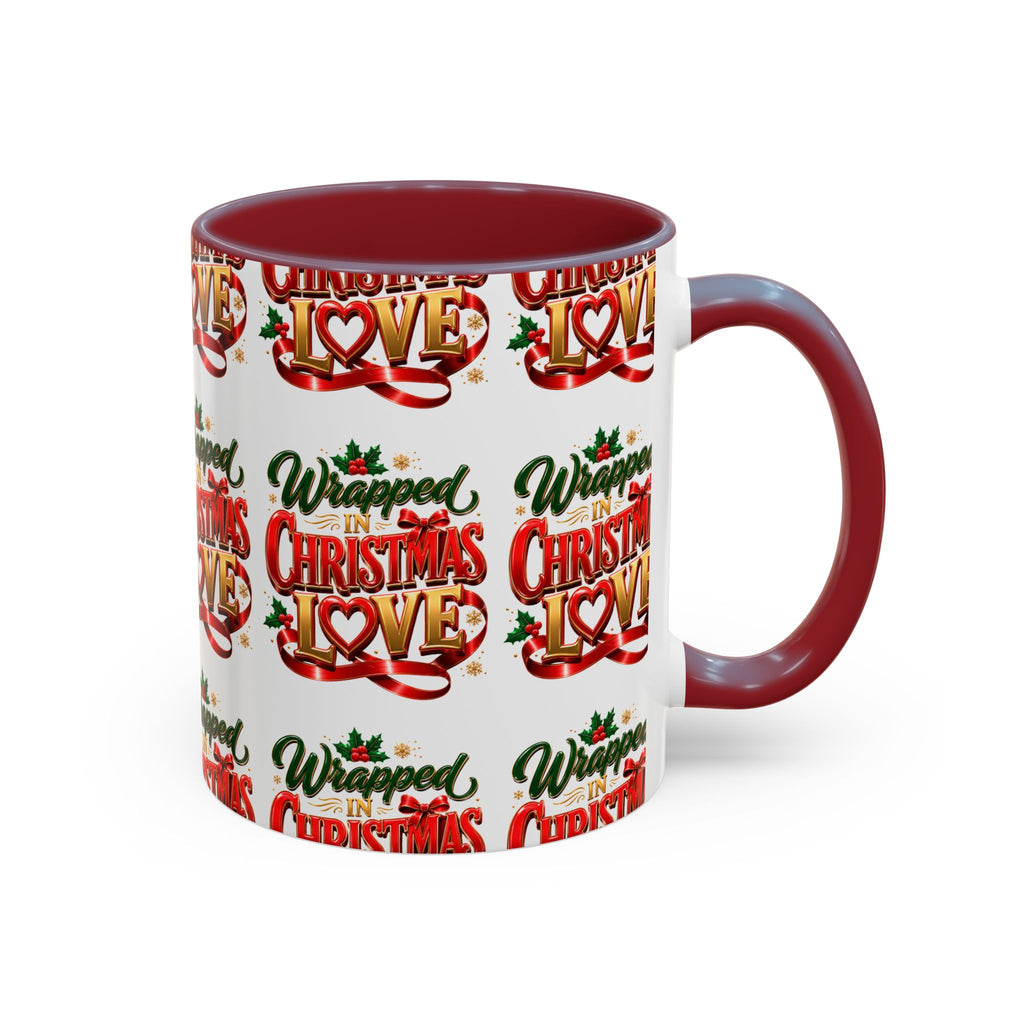 Wrapped Christmas Love Accent Coffee Mug – Festive Holiday Tea & Cocoa Cup
