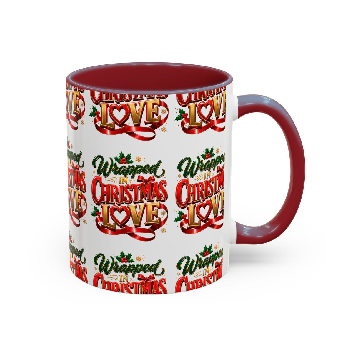 Wrapped Christmas Love Accent Coffee Mug – Festive Holiday Tea & Cocoa Cup
