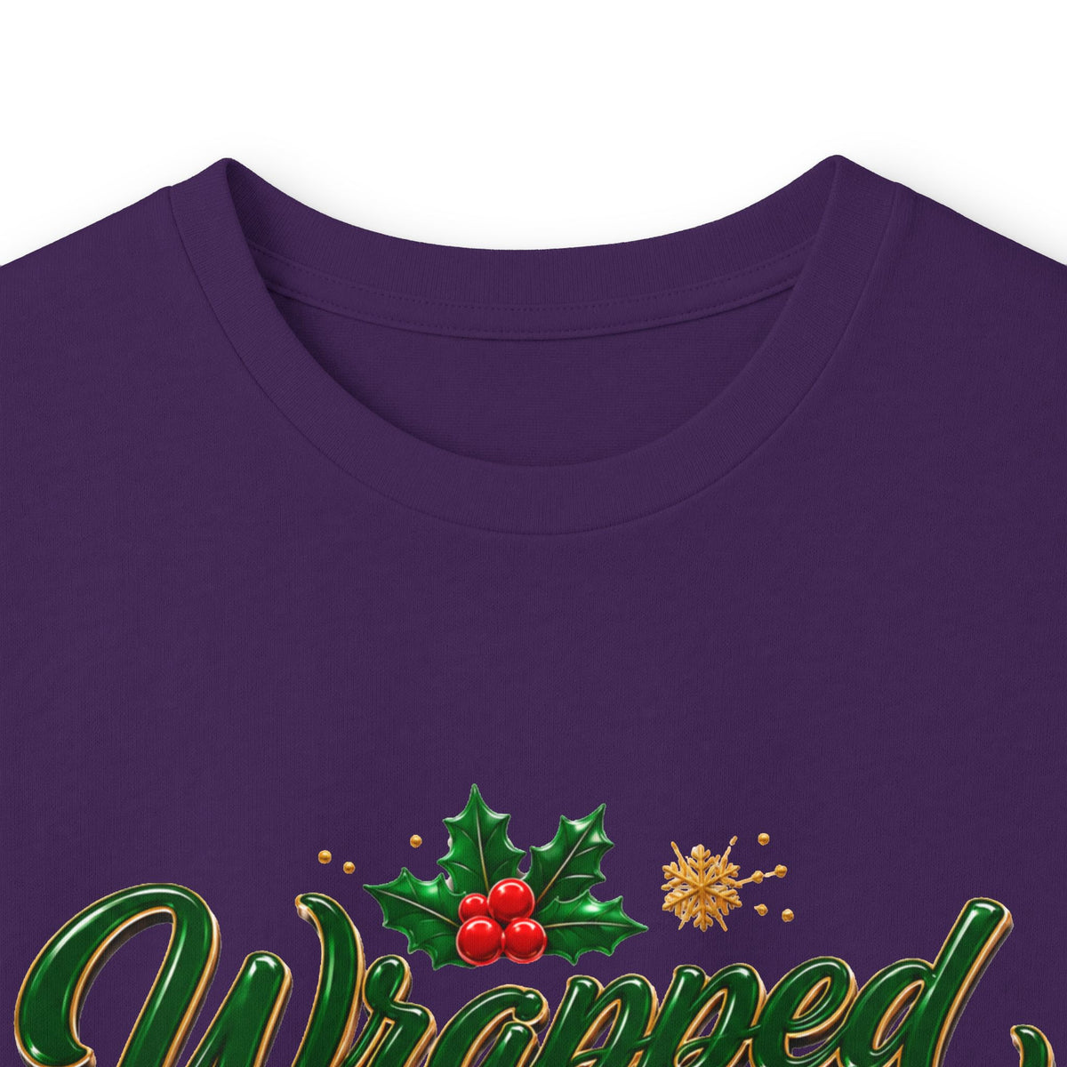 Long Sleeve Tee — "Wrapped in Christmas Love" Holiday Graphic Shirt
