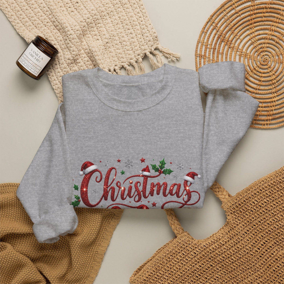 Christmas Crew Sweatshirt — Festive Family Holiday Pullover