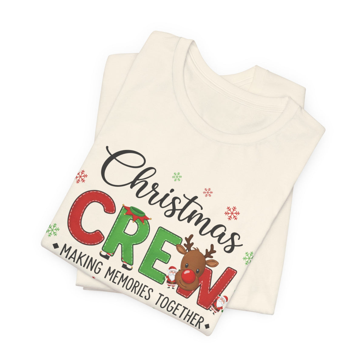Christmas Crew Tee - "Making Memories Together" Holiday Family Shirt
