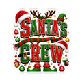 Santa’s Crew Christmas Sticker — Festive Kiss-Cut Holiday Decal