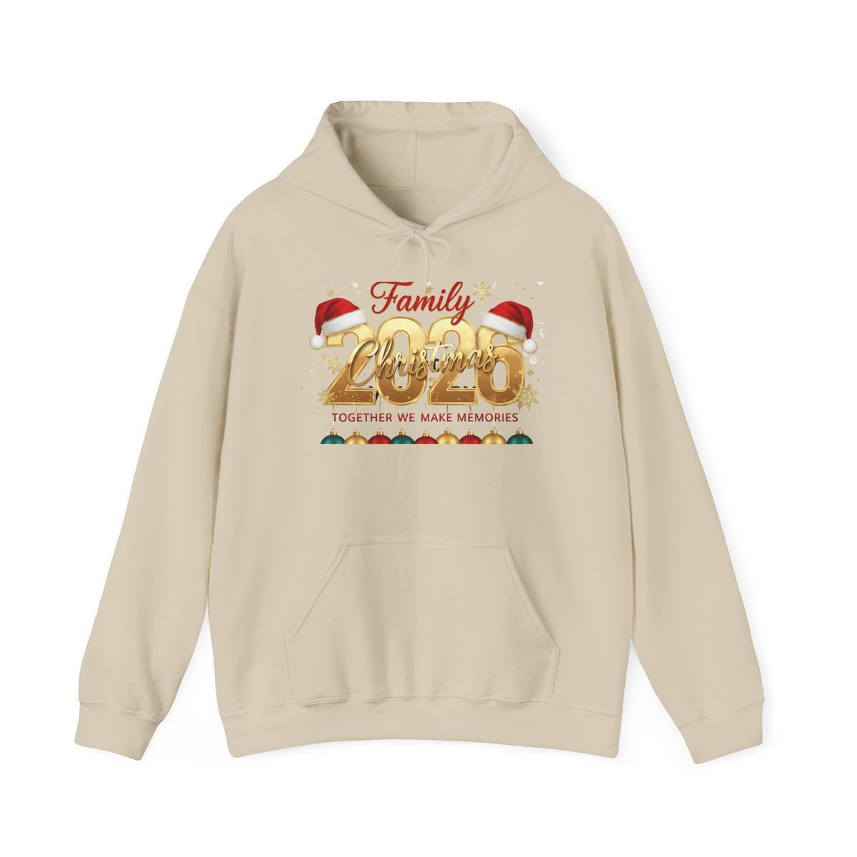Family 2026 Christmas Hoodie — Together We Make Memories Holiday Sweatshirt
