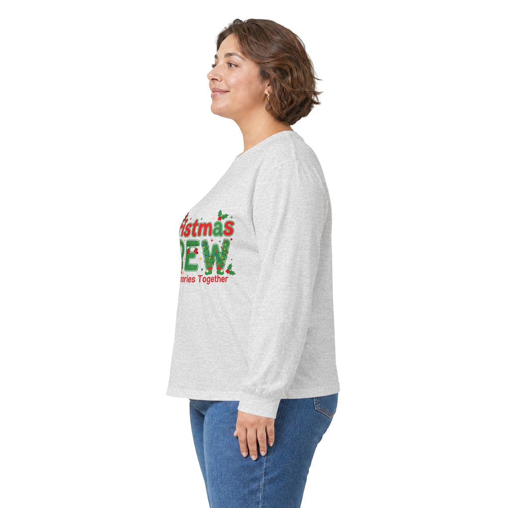 Christmas Crew Long Sleeve Tee — "Making Memories Together" Holiday Shirt