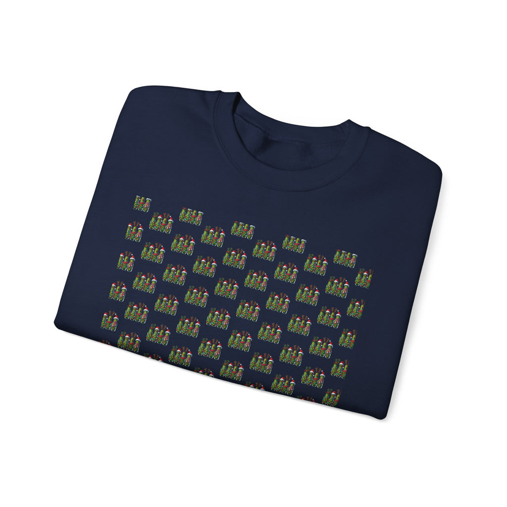 Garage Tools Pattern Crewneck Sweatshirt