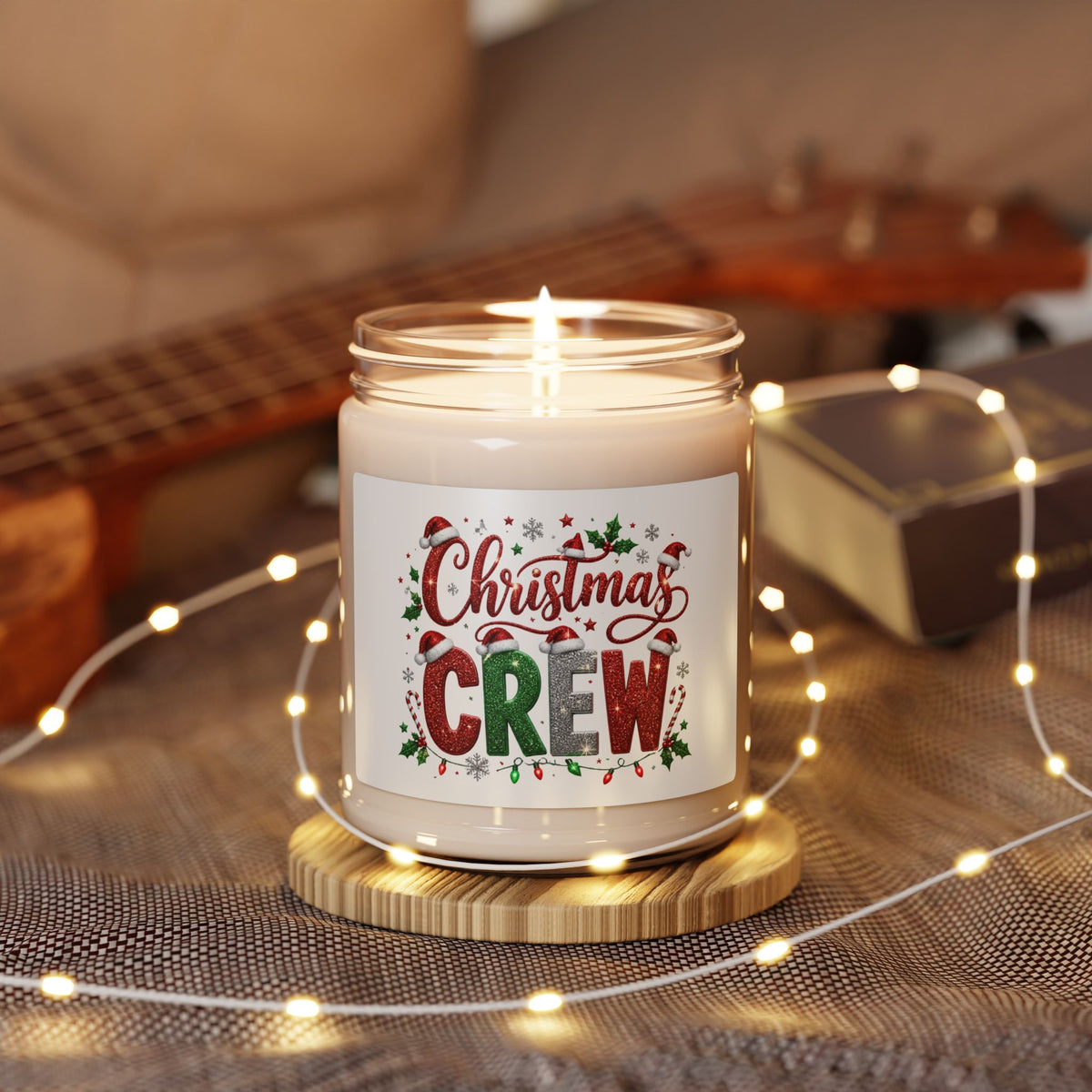 Christmas Crew Scented Soy Candle — 9oz Holiday Candle for Festive Home Decor