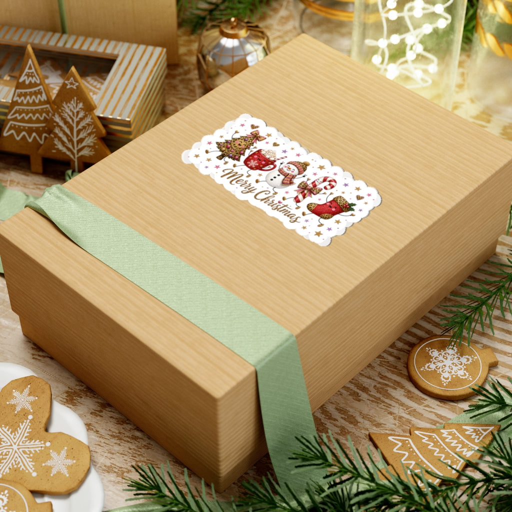 Christmas Sticker - 'Merry Christmas' Holiday Kiss-Cut Decal Pack