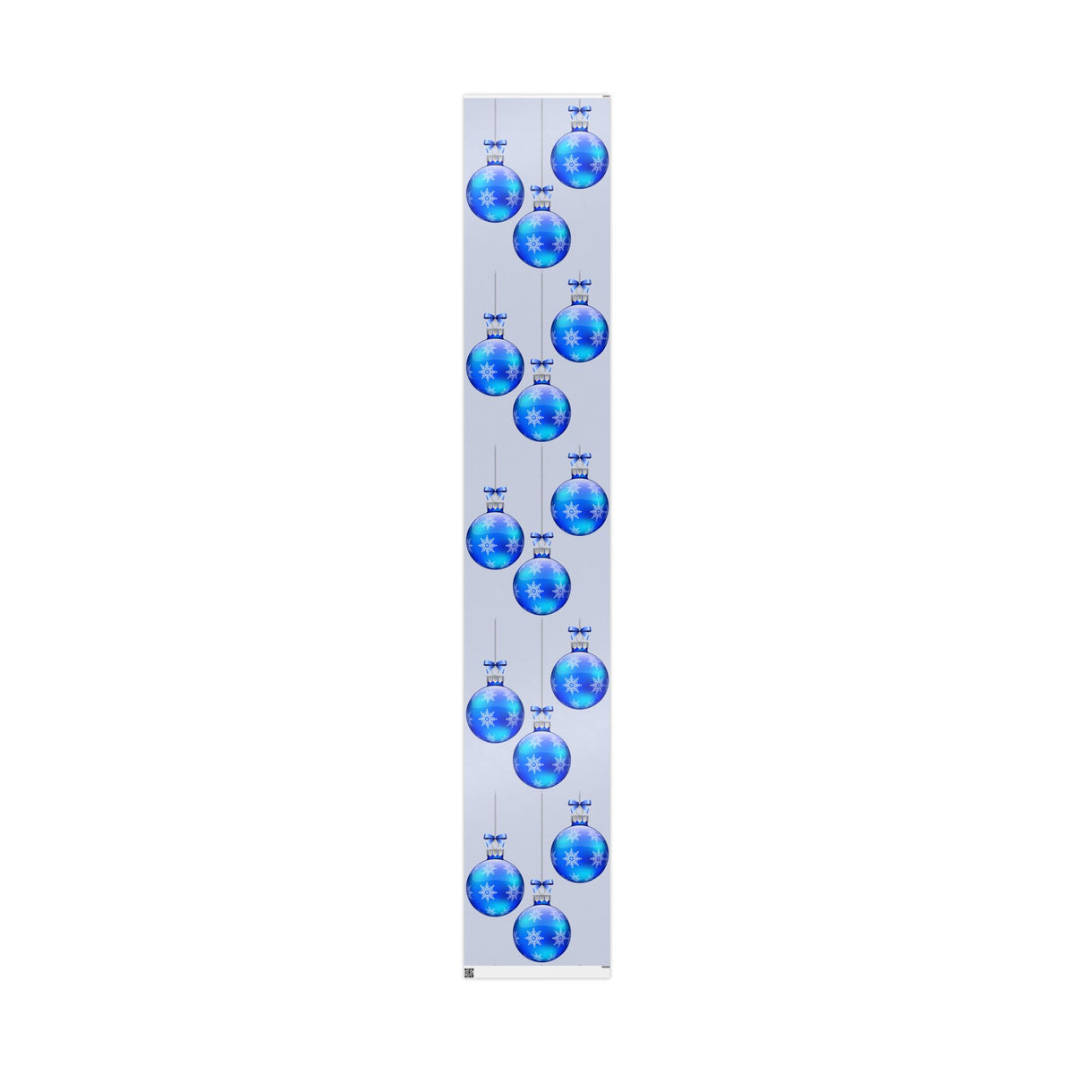 Blue Ornament Wrapping Paper - Holiday Christmas Gift Wrap with Blue Baubles Pattern