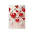 Valentine Heart Hanging Gift Wrap Roll — Romantic Red & White Wrapping Paper