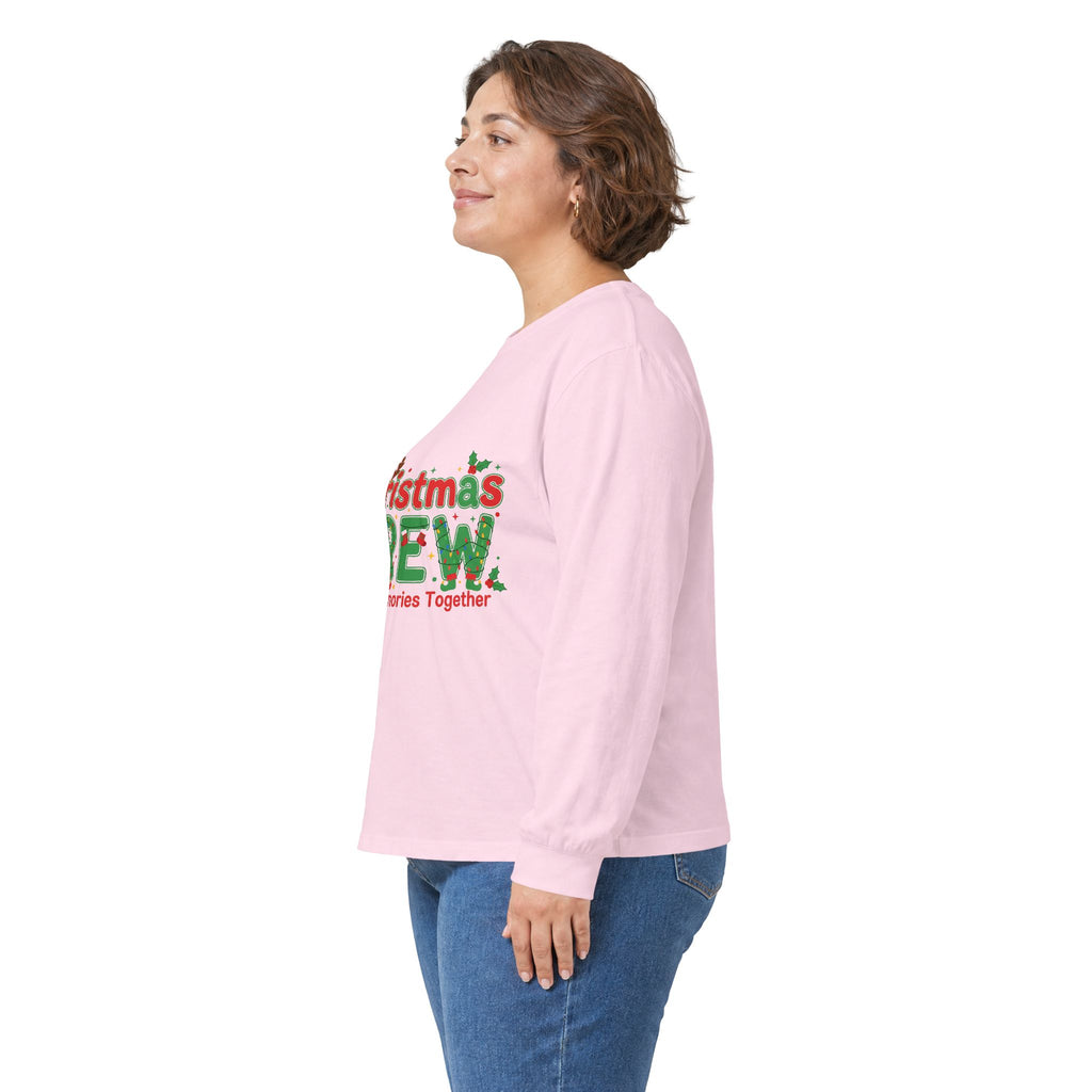Christmas Crew Long Sleeve Tee — "Making Memories Together" Holiday Shirt