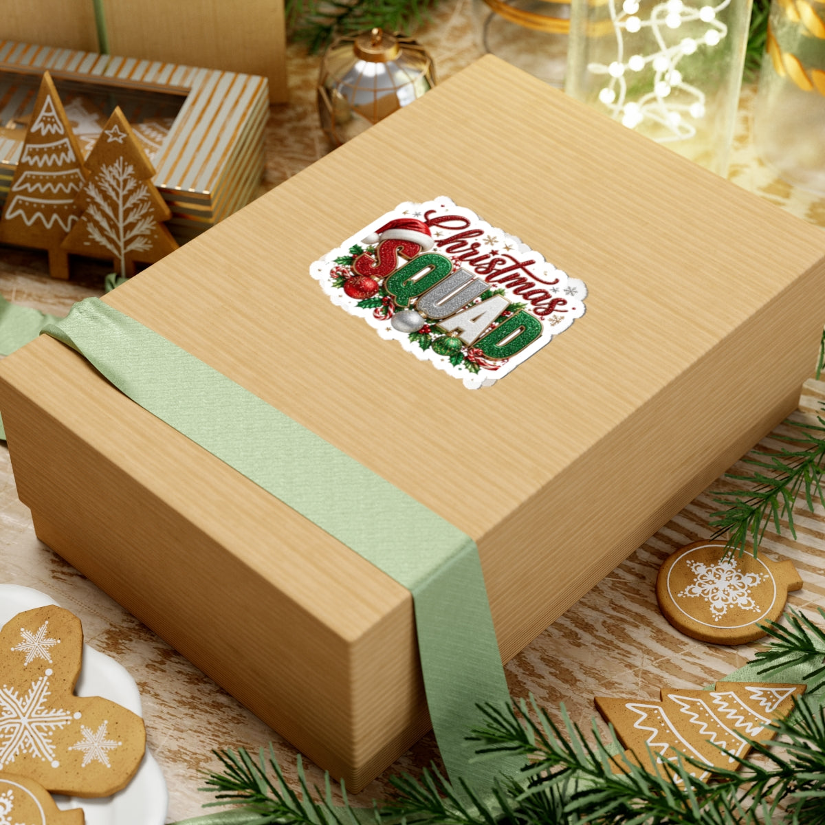 Christmas Squad Sticker — Festive Kiss-Cut Holiday Decal