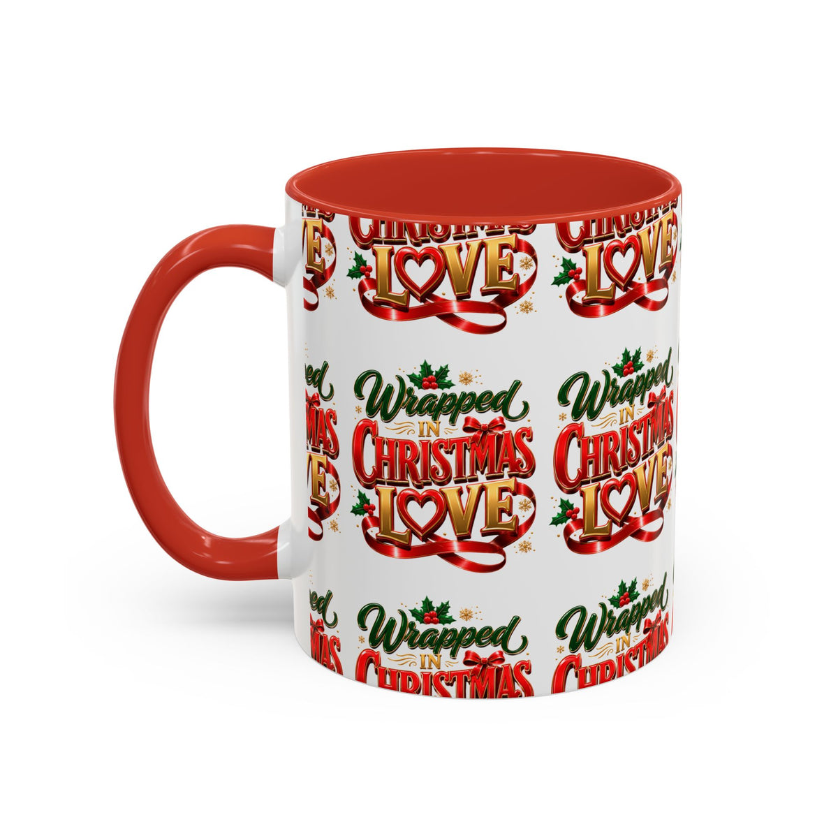 Wrapped Christmas Love Accent Coffee Mug – Festive Holiday Tea & Cocoa Cup