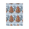 Christmas Tree Velveteen Microfiber Blanket - Festive Holiday Cozy Throw