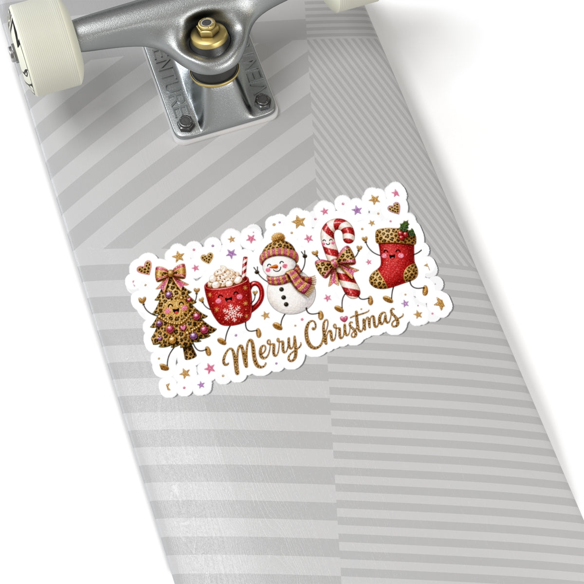 Merry Christmas Cute Holiday Stickers — Kiss-Cut Sticker Sheet