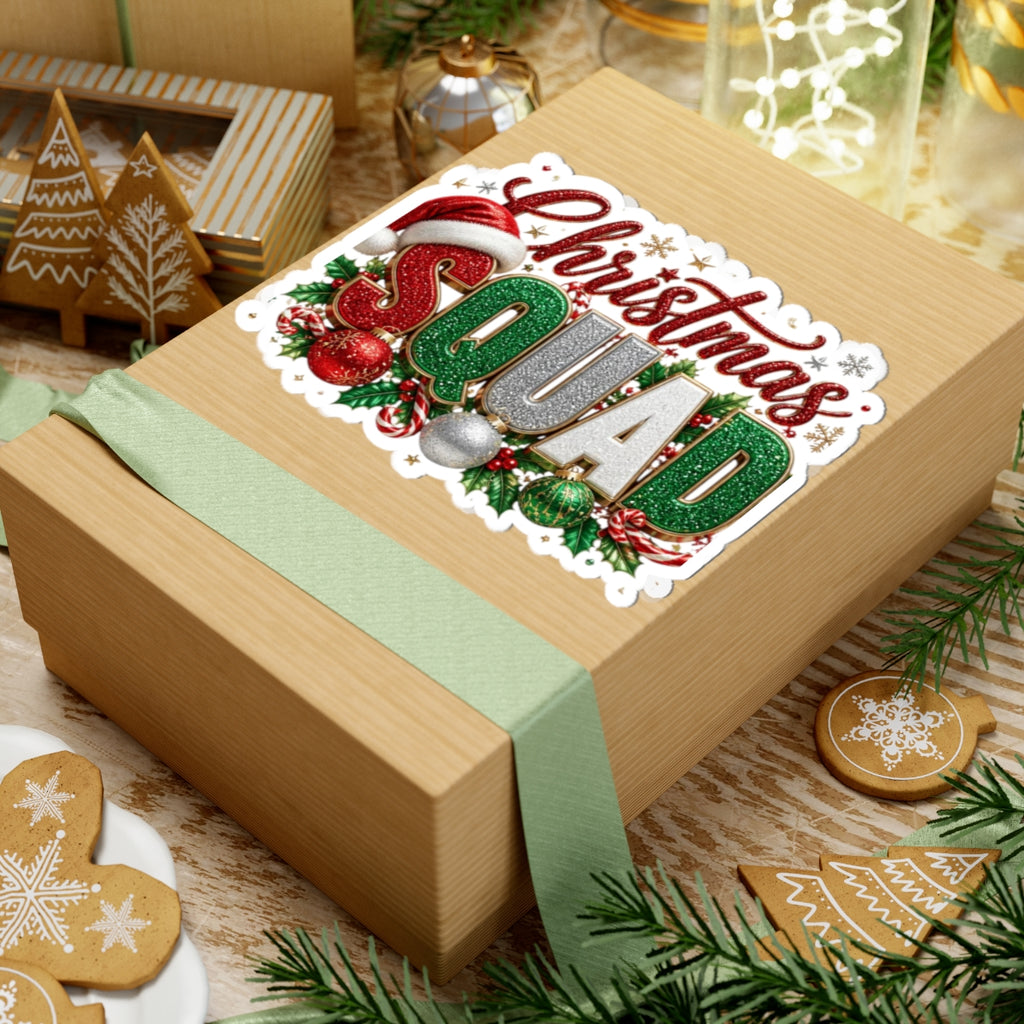 Christmas Squad Sticker — Festive Kiss-Cut Holiday Decal
