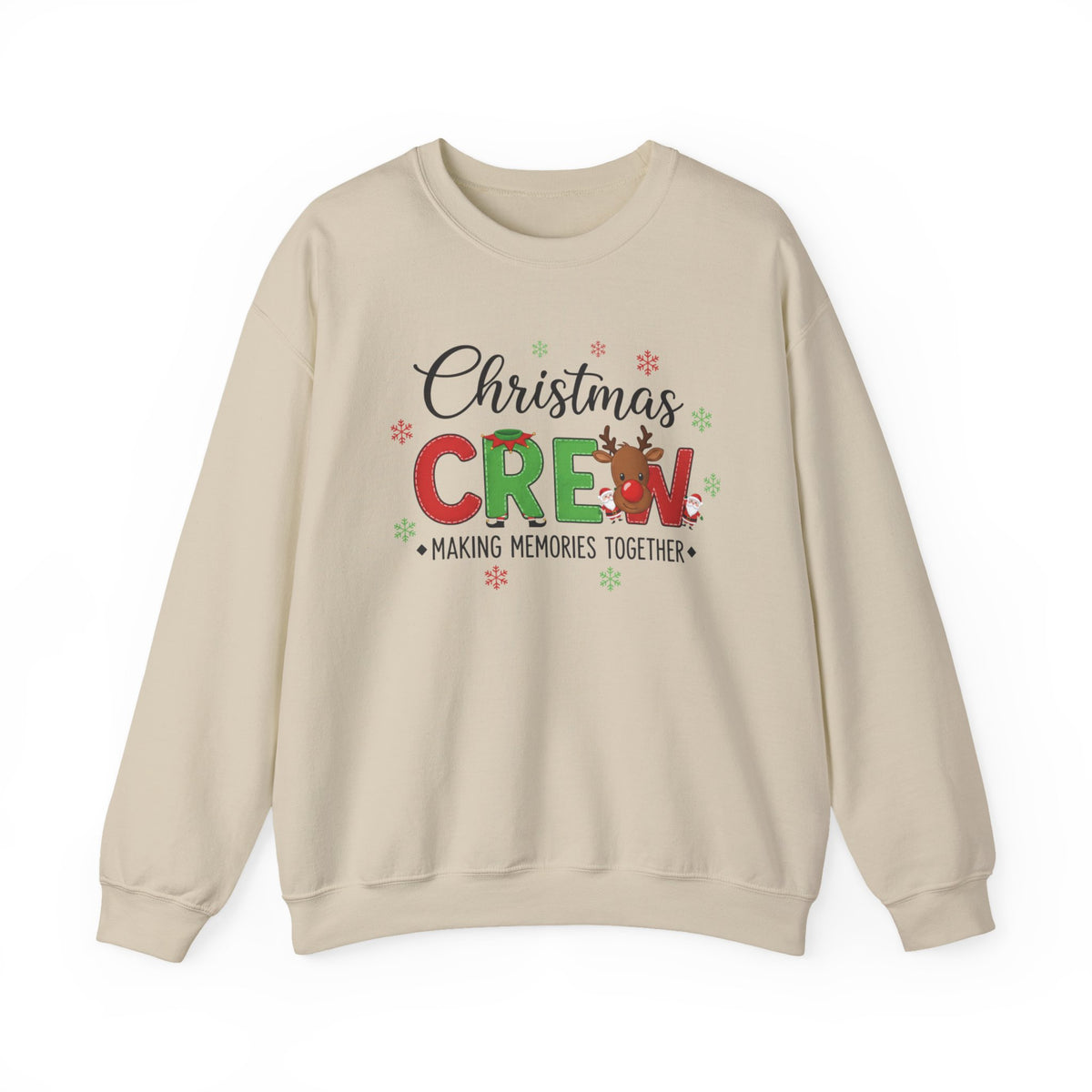 Christmas Crew Sweatshirt – "Christmas Crew: Making Memories Together" Holiday Pullover