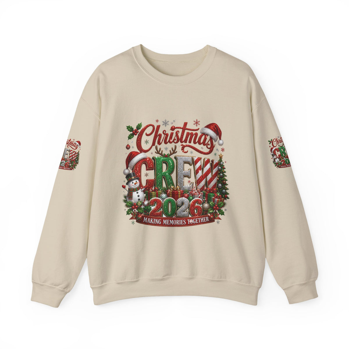 Christmas Crew 2026 Sweatshirt — Making Memories Together Holiday Pullover