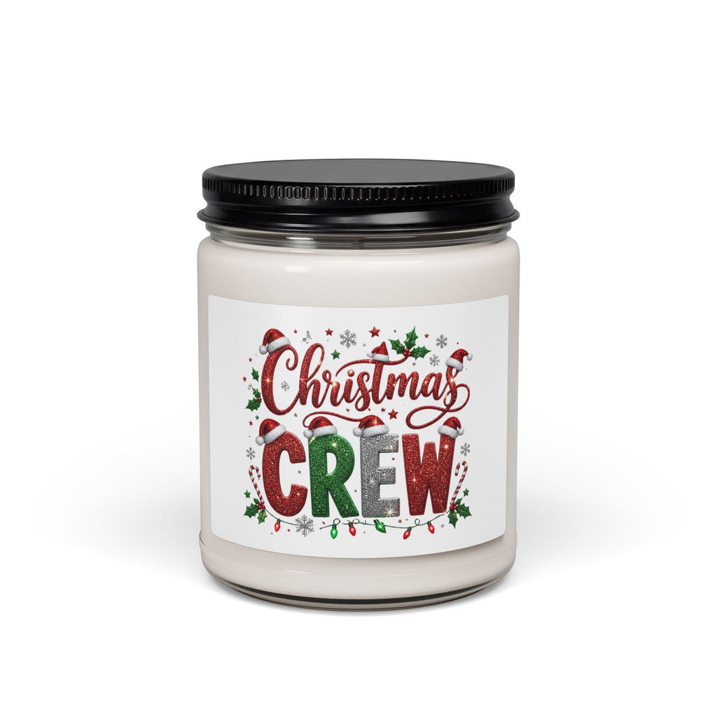 Christmas Crew Scented Soy Candle — 9oz Holiday Candle for Festive Home Decor