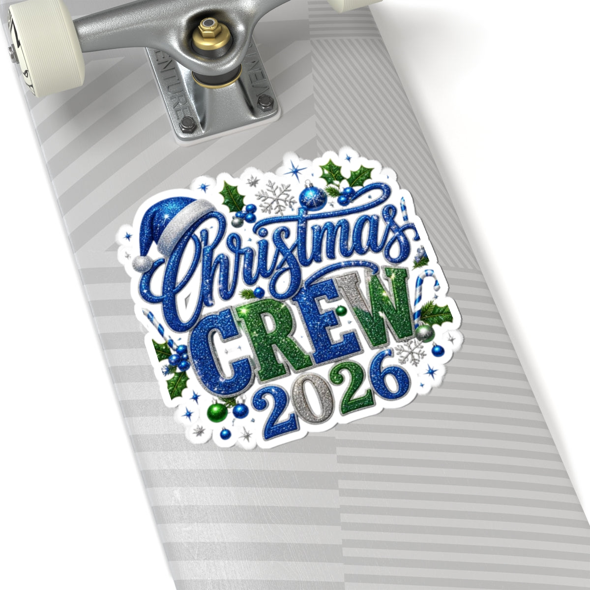 Christmas Crew 2026 Sticker — Festive Kiss-Cut Holiday Decal