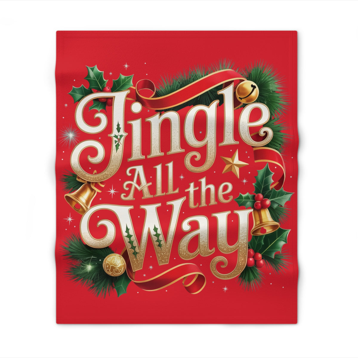 Jingle All The Way Christmas Throw Blanket
