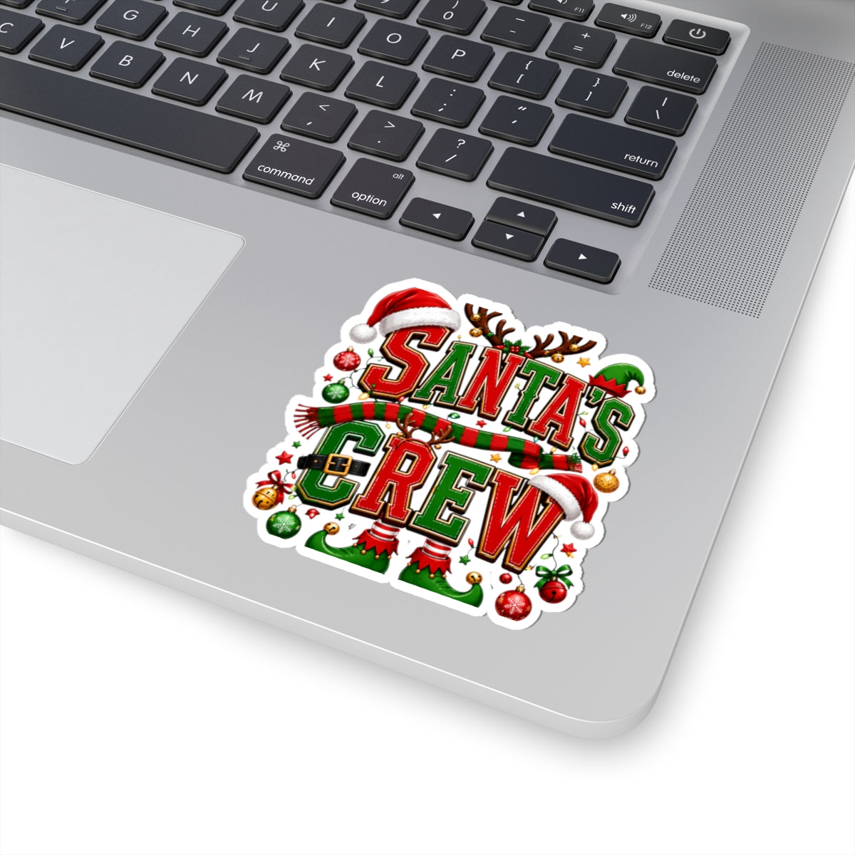 Santa’s Crew Christmas Sticker — Festive Kiss-Cut Holiday Decal