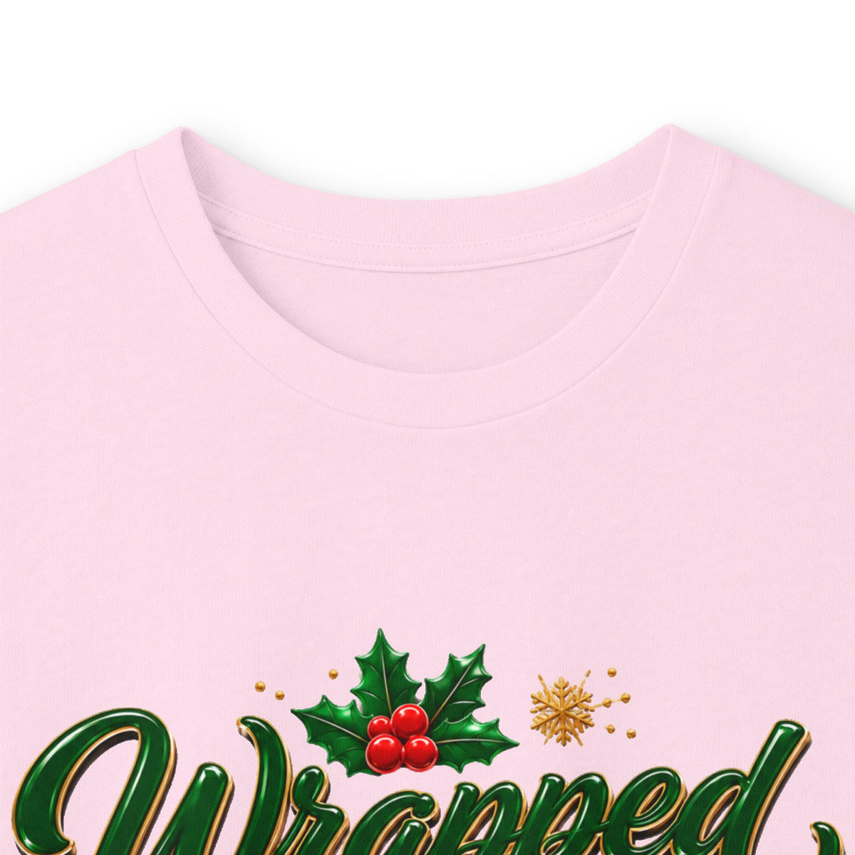 Long Sleeve Tee — "Wrapped in Christmas Love" Holiday Graphic Shirt