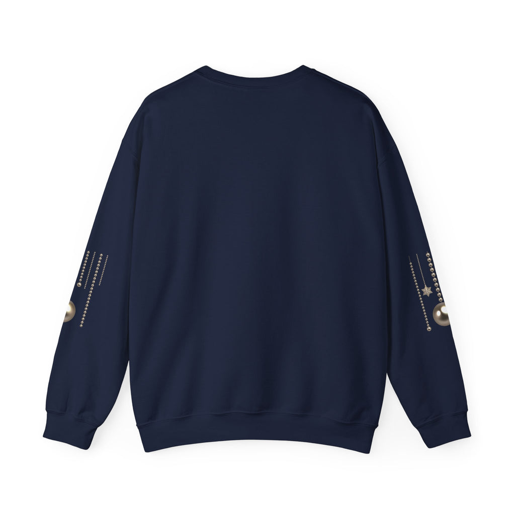 Merry Christmas Crewneck Sweatshirt — Festive Santa Hat & Holly Holiday Pullover