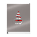 Christmas Tree Stripe Wrapping Paper Roll — Minimal Red & White Holiday Gift Wrap