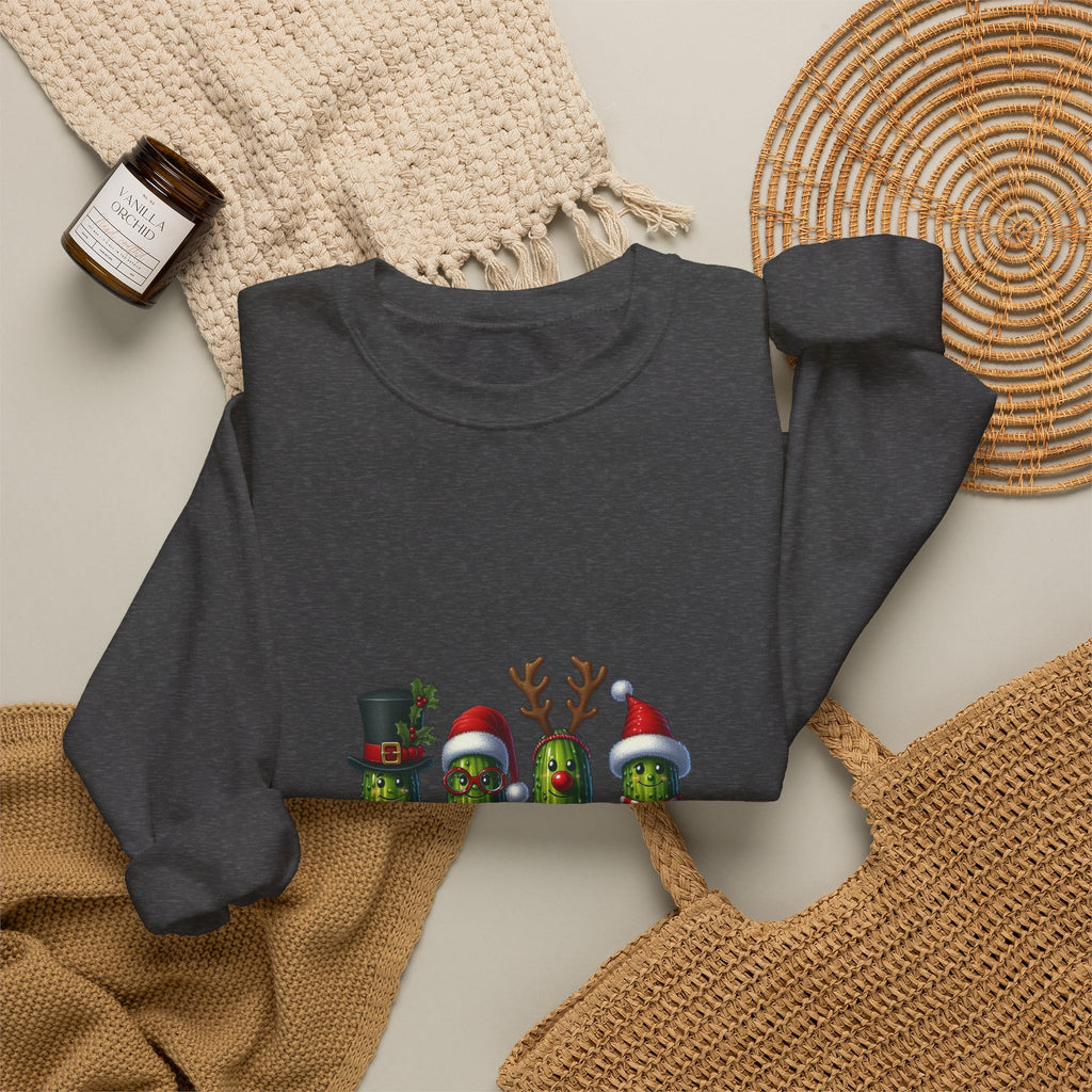 Christmas Pickle Crewneck Sweatshirt — Festive Pickle Family Holiday Sweatshirt