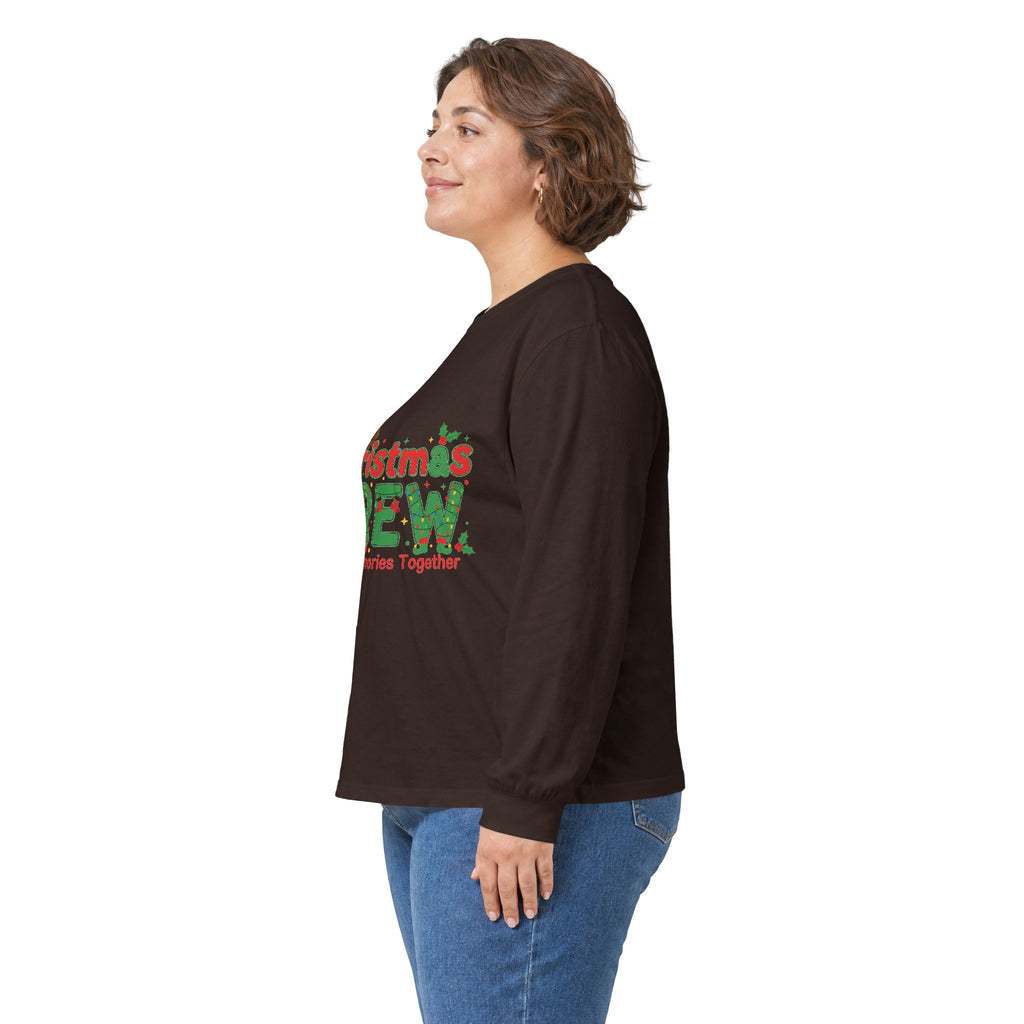 Christmas Crew Long Sleeve Tee — "Making Memories Together" Holiday Shirt