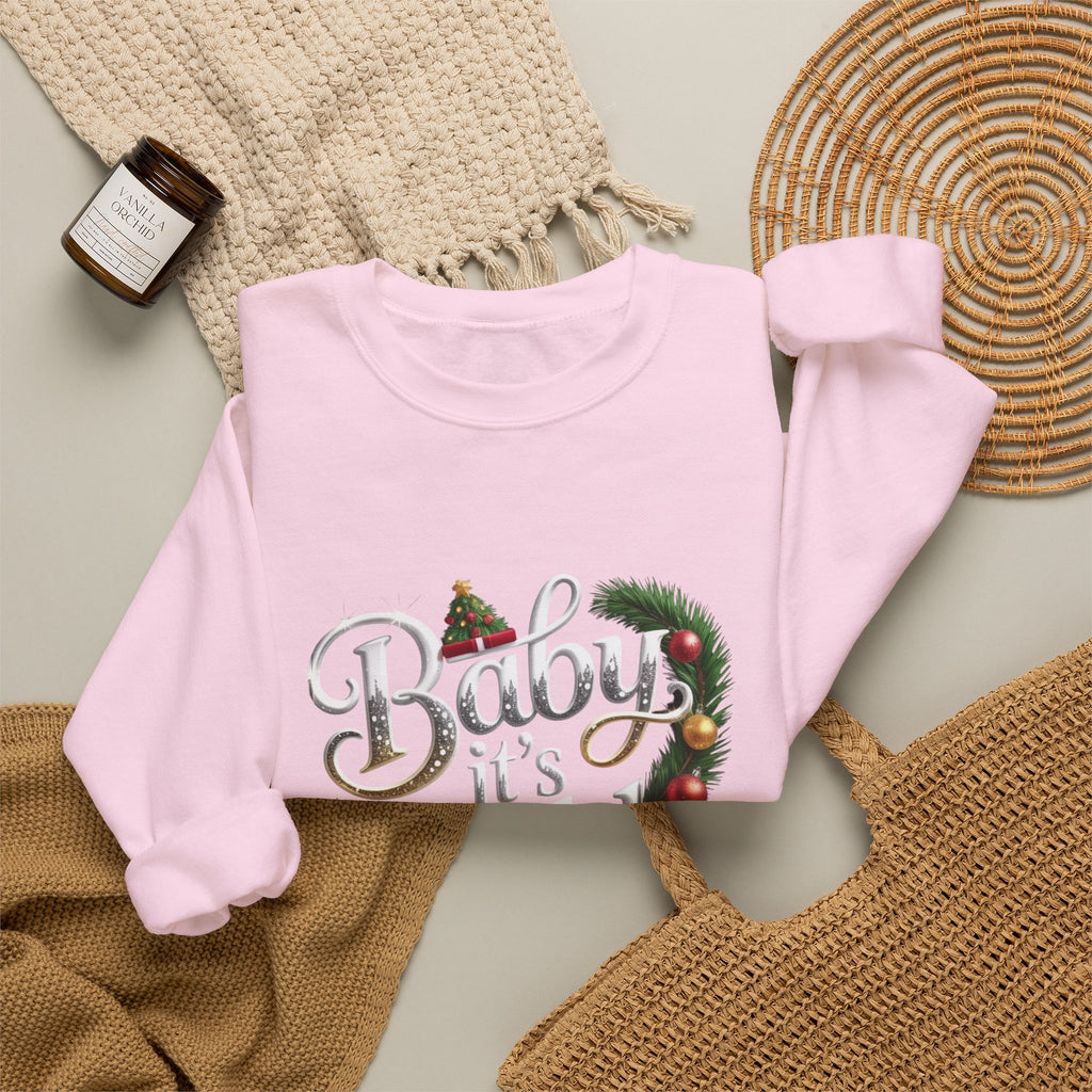 Christmas Sweatshirt - "Baby It's Cold Outside" Festive Crewneck