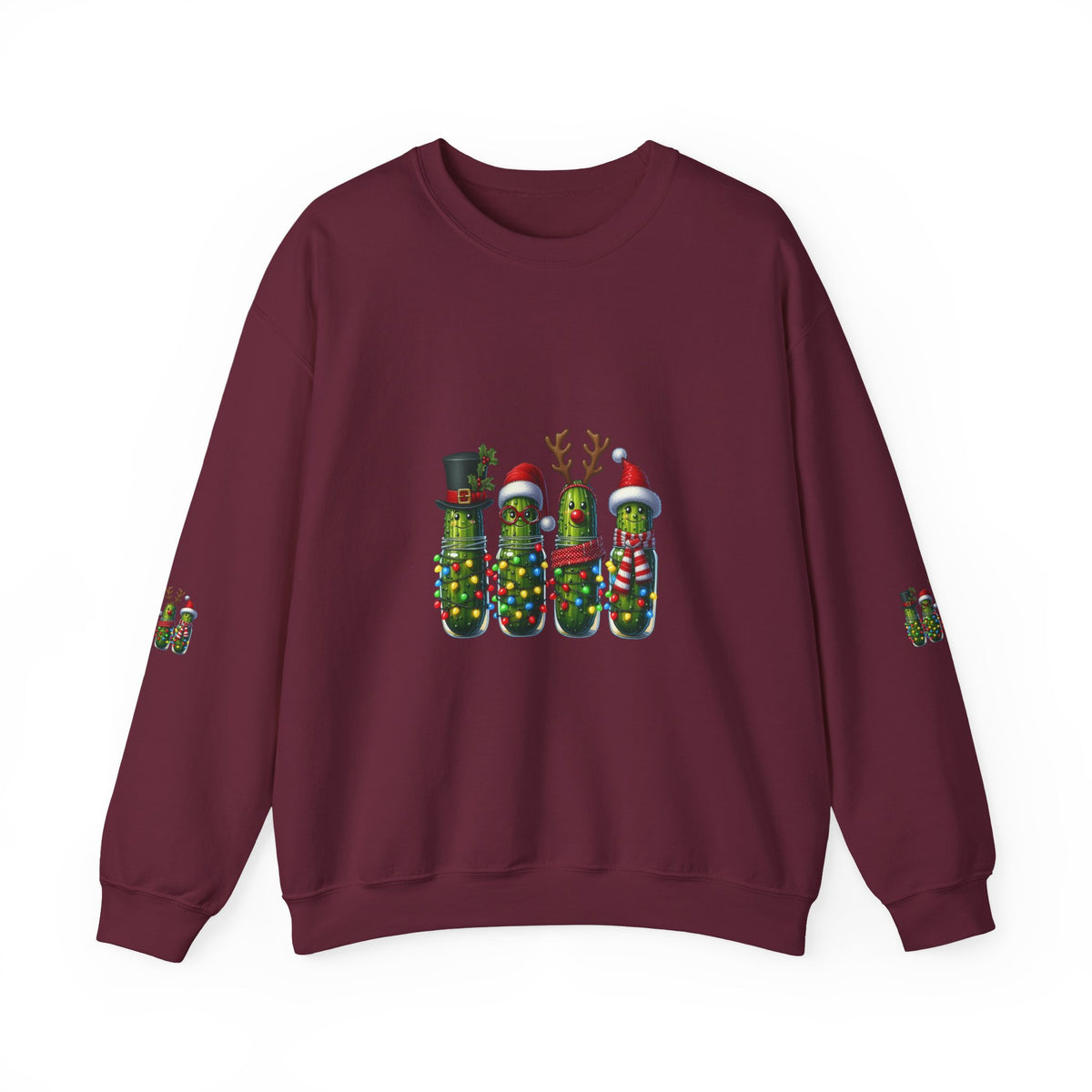 Christmas Pickle Crewneck Sweatshirt — Festive Pickle Family Holiday Sweatshirt