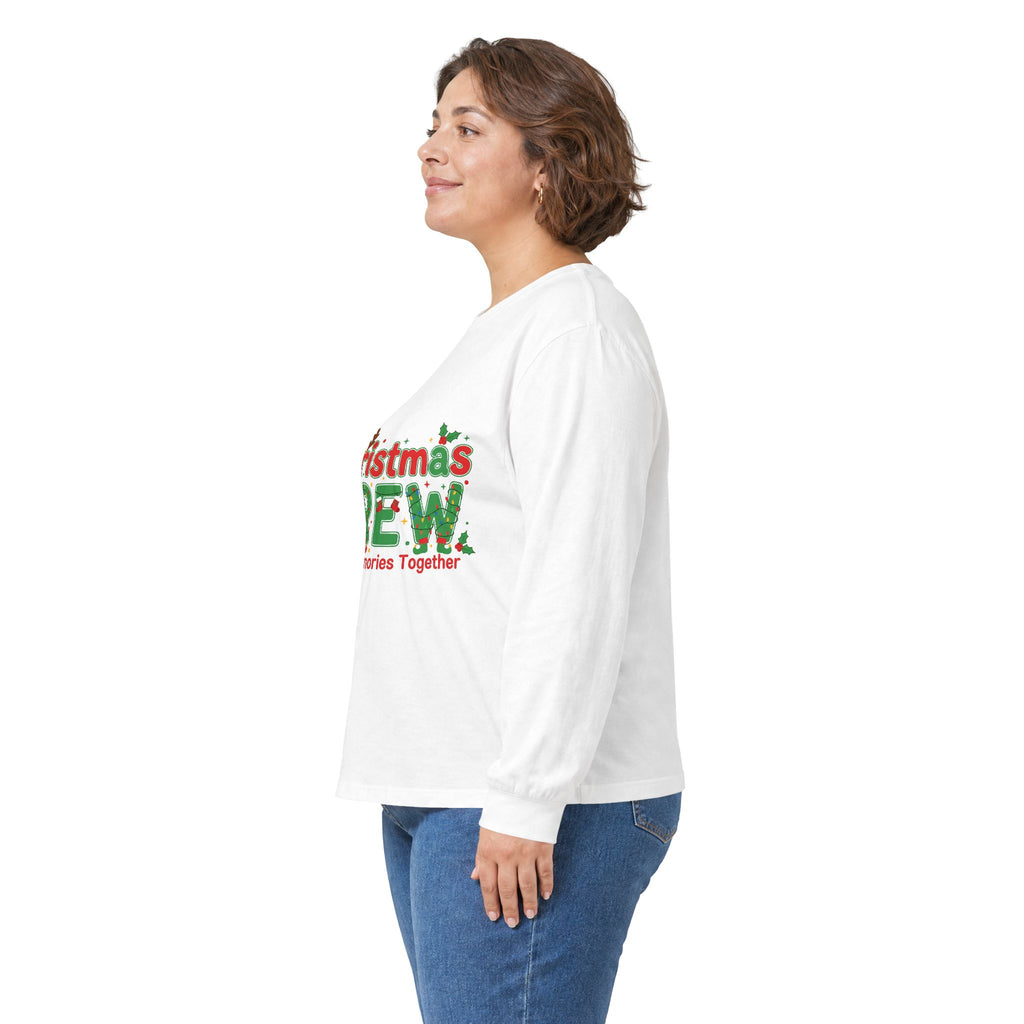 Christmas Crew Long Sleeve Tee — "Making Memories Together" Holiday Shirt