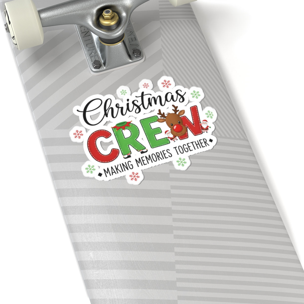 Christmas Crew Sticker — "Making Memories Together" Holiday Kiss-Cut Sticker
