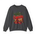 Christmas Sweatshirt — "Wrapped in Christmas Love" Festive Holiday Crewneck