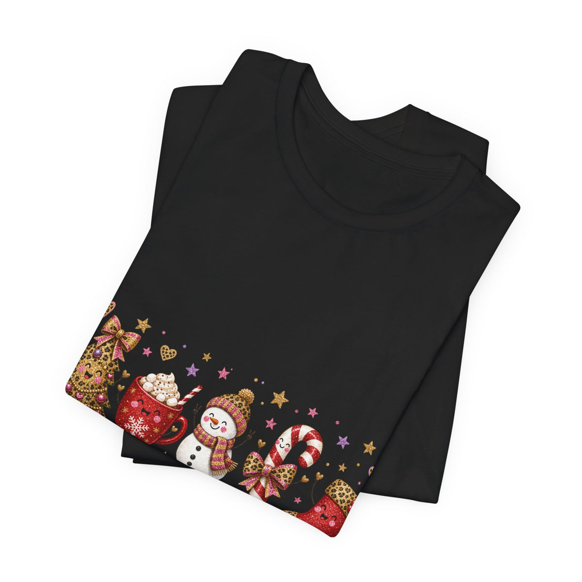 Christmas Characters T-Shirt — 'Merry Christmas' Holiday Graphic Tee