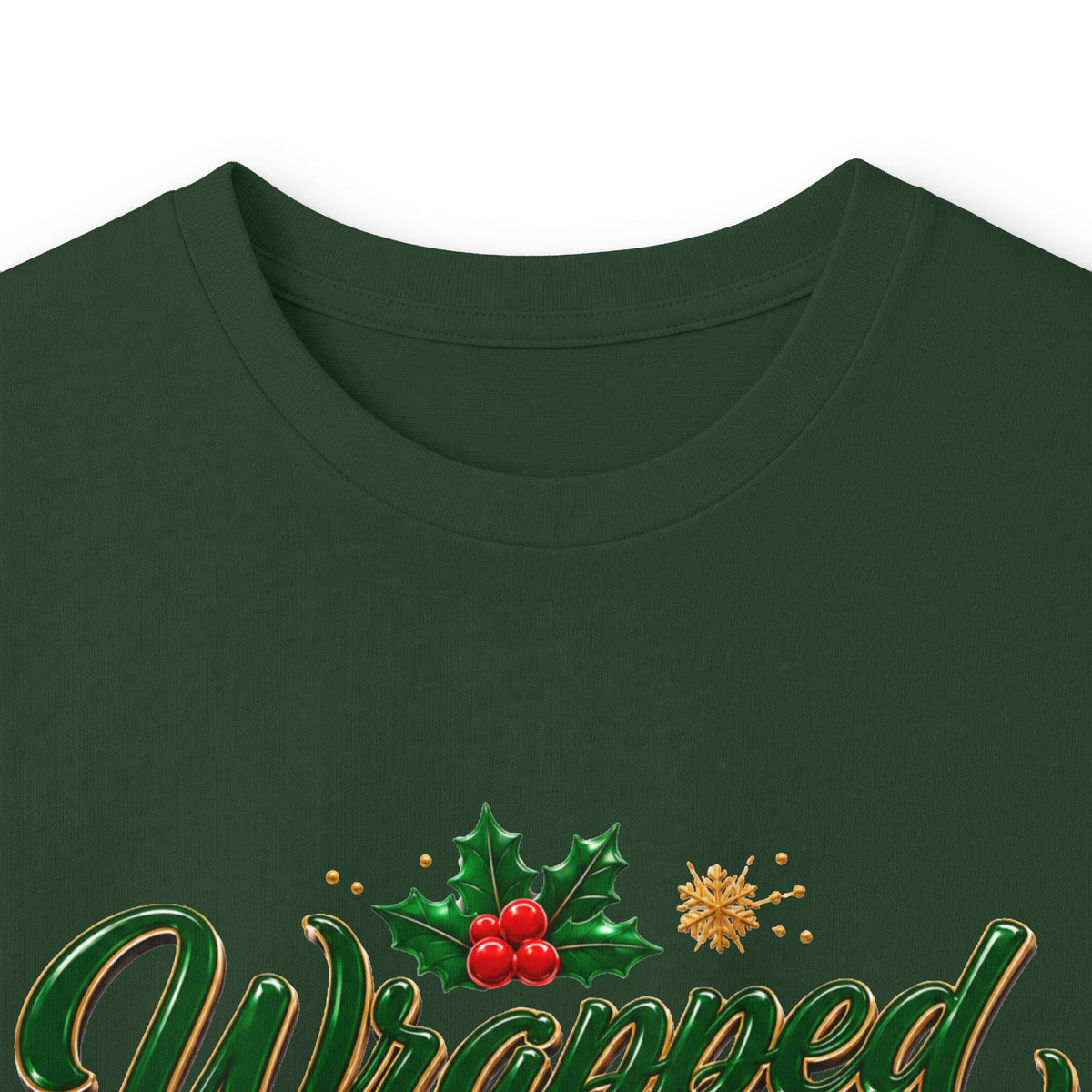 Long Sleeve Tee — "Wrapped in Christmas Love" Holiday Graphic Shirt