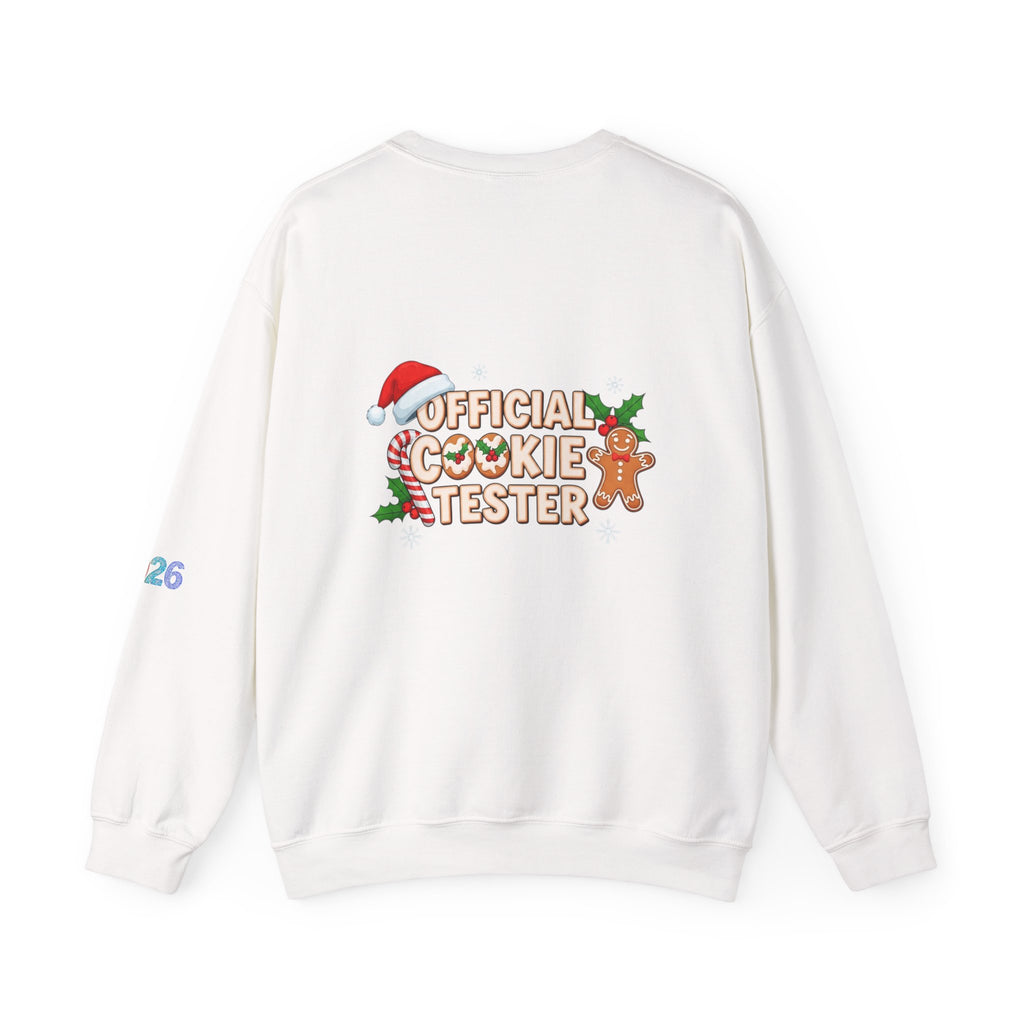 Cookie Baking Team Sweatshirt — "Official Cookie Tester" Christmas Crewneck