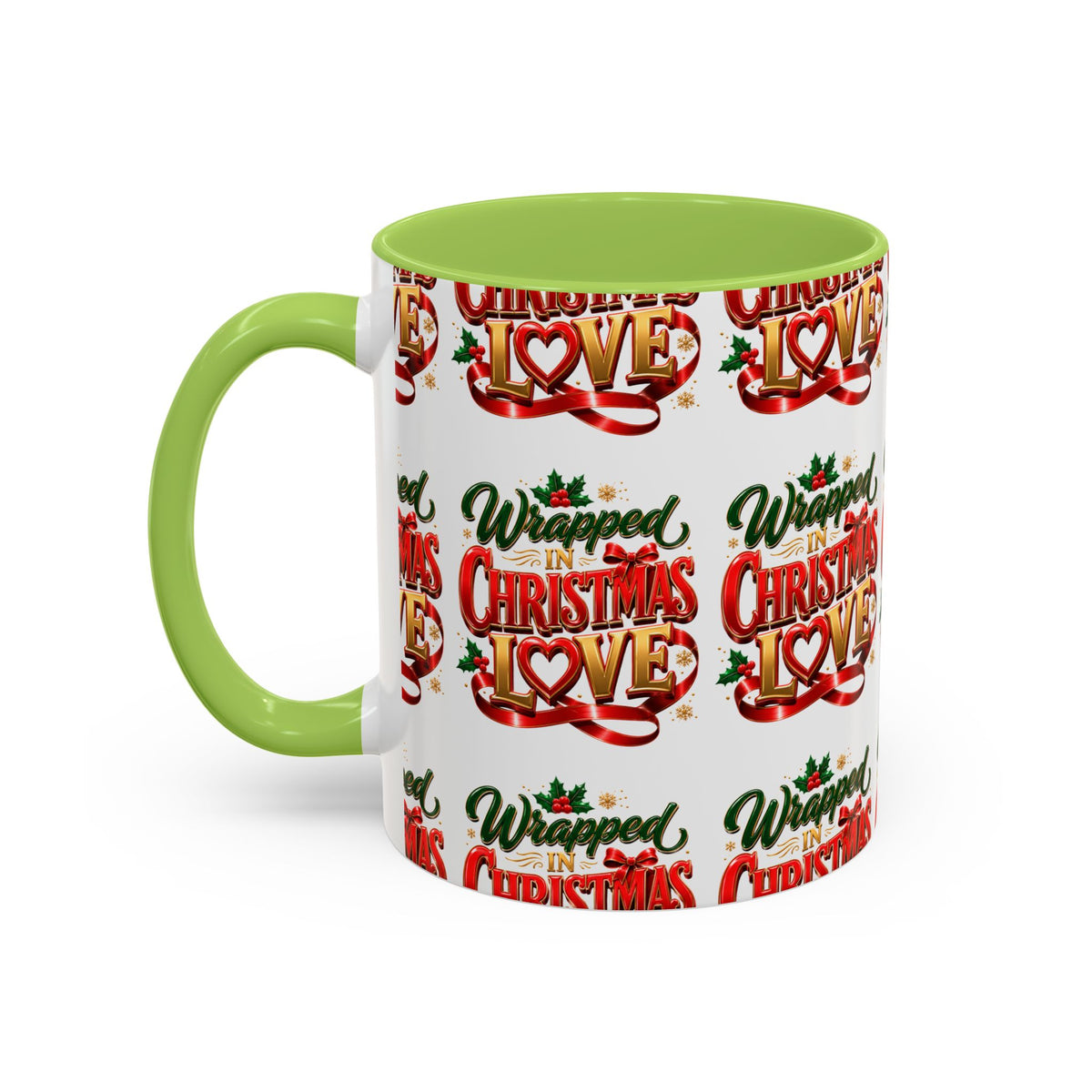 Wrapped Christmas Love Accent Coffee Mug – Festive Holiday Tea & Cocoa Cup