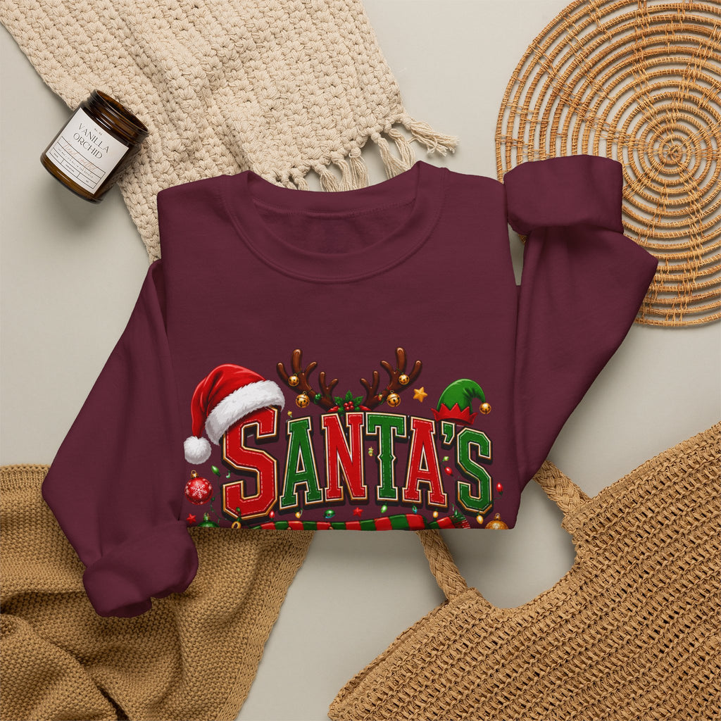 Santa's Crew Christmas Sweatshirt — Festive Holiday Crewneck