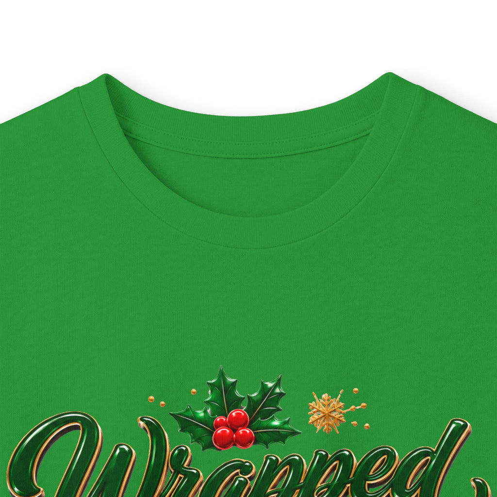 Long Sleeve Tee — "Wrapped in Christmas Love" Holiday Graphic Shirt