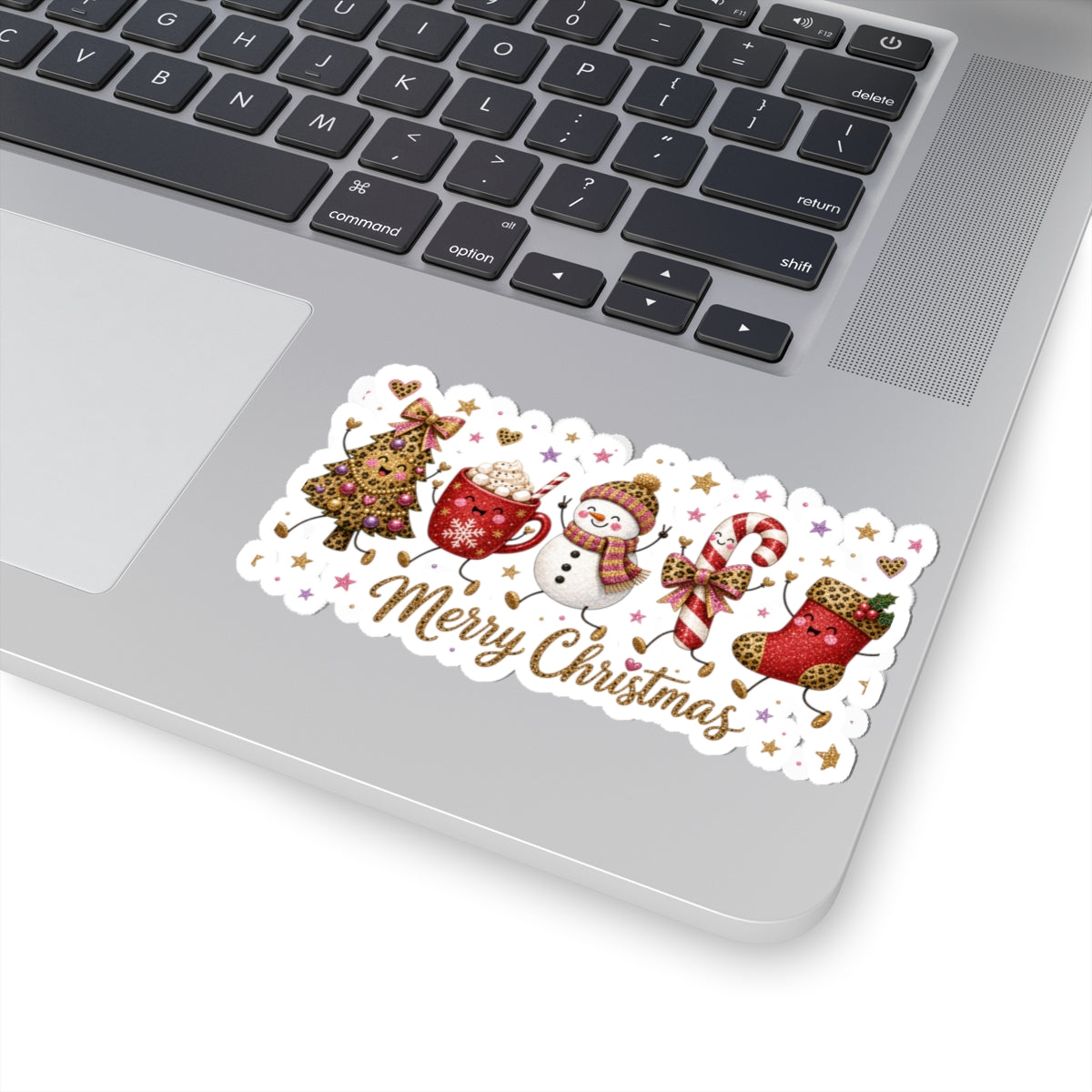 Merry Christmas Cute Holiday Stickers — Kiss-Cut Sticker Sheet