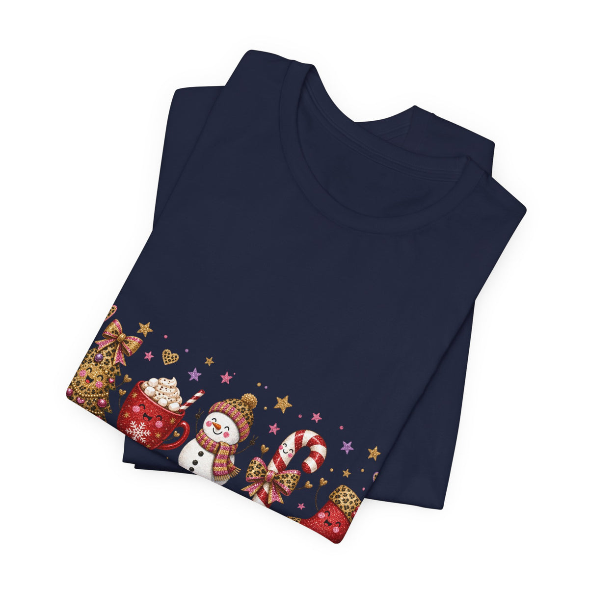 Christmas Characters T-Shirt — 'Merry Christmas' Holiday Graphic Tee